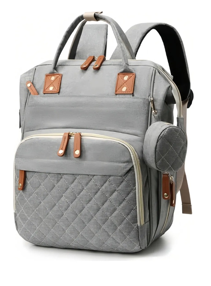Riqui - Bolso Mochila Maternal Gris
