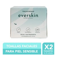 Everskin - Pack 2 Toallas Faciales Premium 30 Unidades