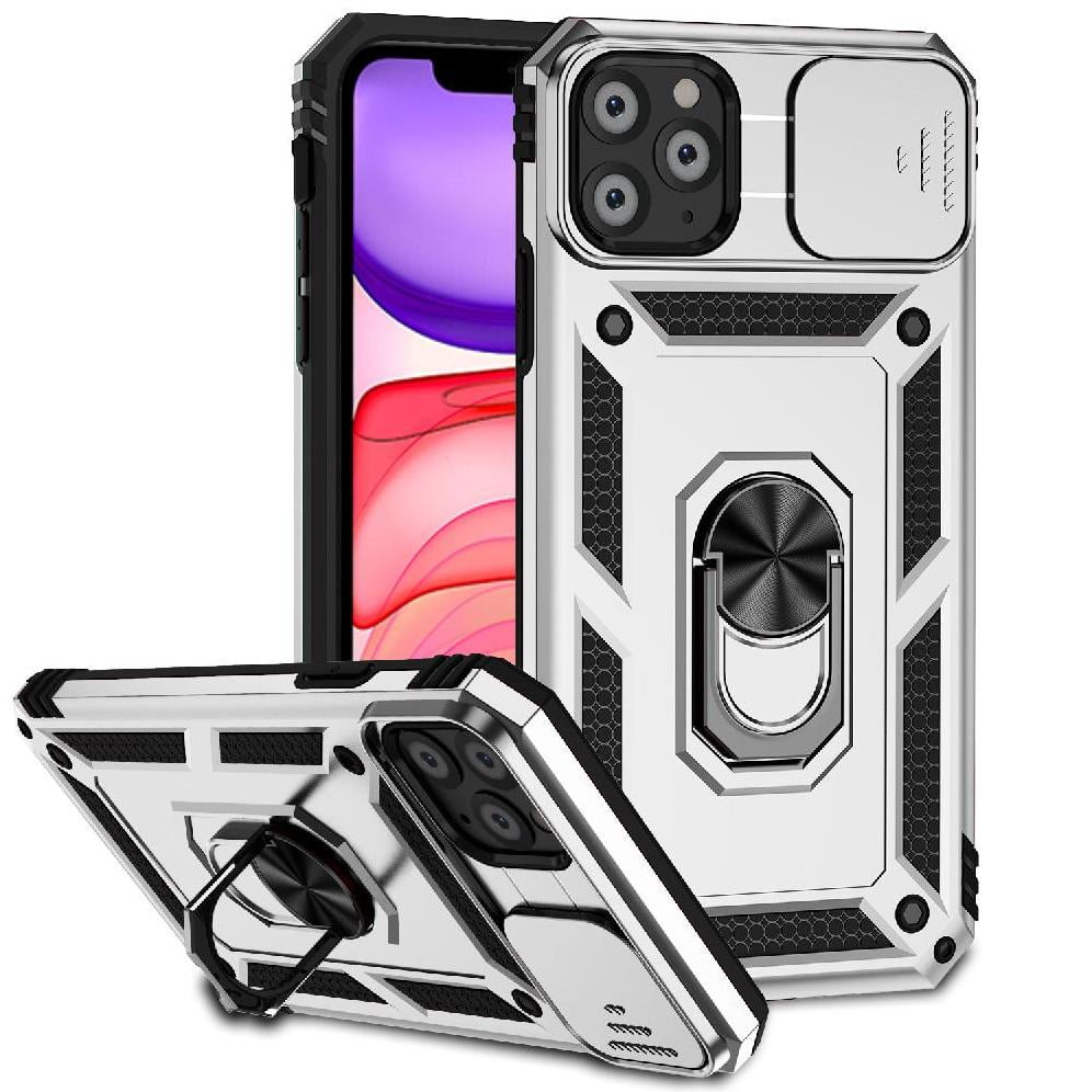 Estuche Gangxun Para Iphone 11 Pro, Soporte Giratorio 360°, Estilo Mecánico Y Magnético