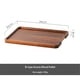 thumbnail image 2 of Bandeja de servicio de madera Plato de té de café decorativo de madera Noz negra 13.4 x 9 pulgadas Bandeja de alimentos para el desayuno, Mesa de café, Cena y bar, Bandeja decorativa para la cocina,, 2 of 3