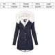 thumbnail image 4 of Abrigos de invierno para mujer, abrigos con capucha de forro polar, parkas, chaquetas de piel sintética, chaquetas de invierno para mujer., 4 of 5