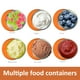thumbnail image 4 of Recipientes de acero inoxidable para refrigerios infantiles | Recipientes pequeños de fácil apertura y antigoteo con tapas de silicona, 4 of 8