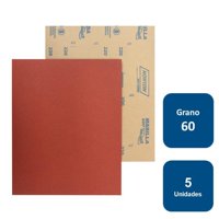 Norton - Lija Para Madera / Masilla A-257 Grano 60 5Un.