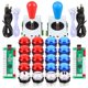 thumbnail image 1 of Kit de botones Arcade Joystick LED Fosiya, estilo ovalado, elipse, 1 of 7