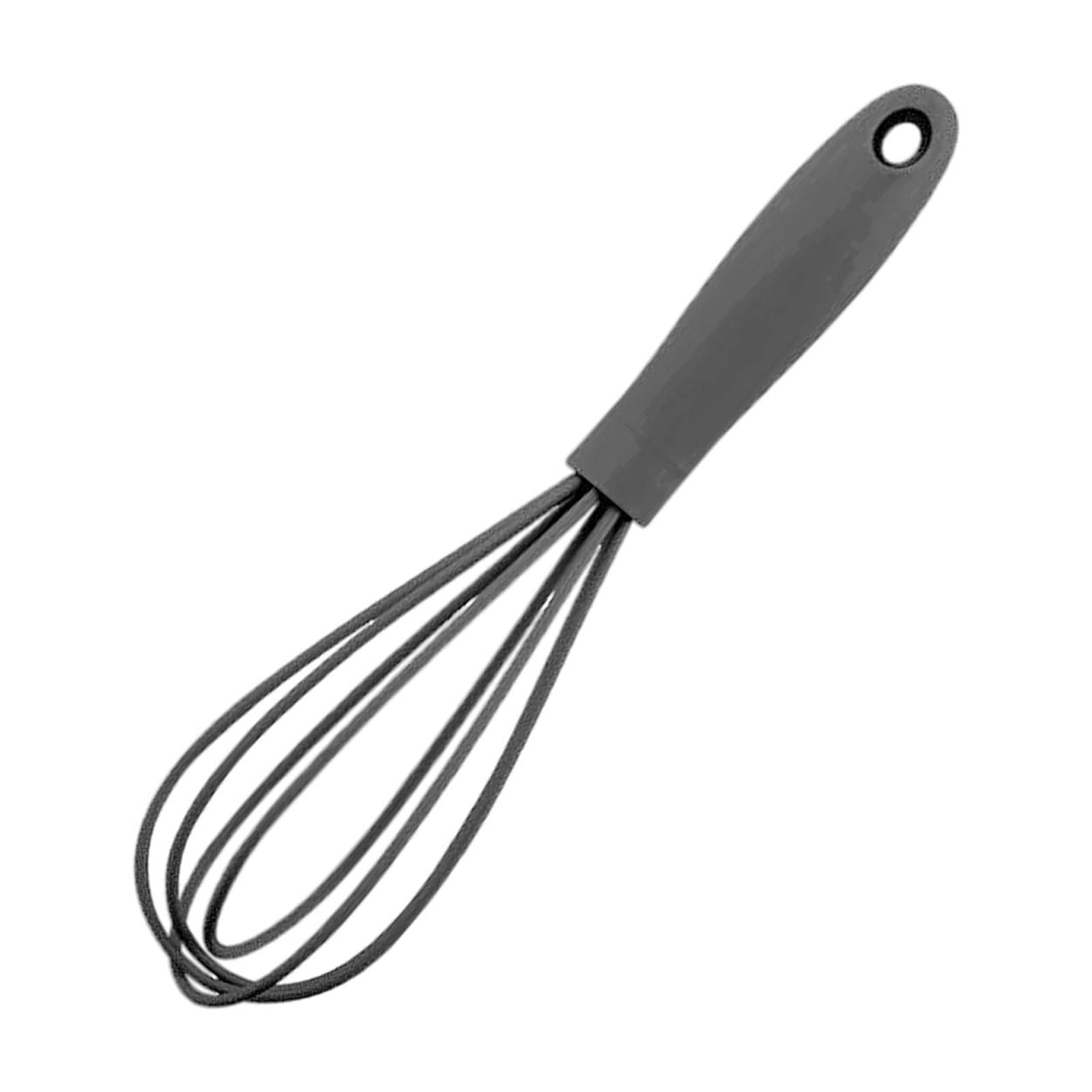 Bothyi - Batidor De Silicona Utensilio De Cocina Mezclador Antiarañazos Batidor De Huevos Espuma Gris