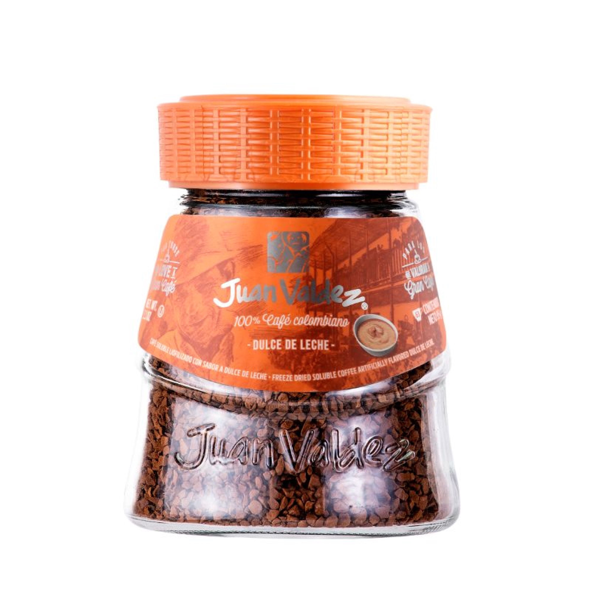 Café Soluble Liofilizado Dulce De Leche Frasco 95 g Juan Valdez
