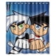 thumbnail image 1 of Cortina de ducha de dibujos animados de Danny Phantom, juego de cortina de baño con ganchos, tamaño 60 x 72 pulgadas, 1 of 3