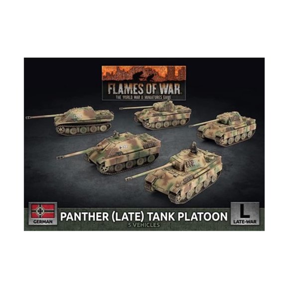 Escuadrón de Tanques Battlefront Miniatures Panther (Tardío)