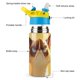 thumbnail image 3 of Grumpy Cat Botella de Agua con Tapa Pop Top de Un Toque, Acero Inoxidable, a Prueba de Fugas, para Deportes, Botella Infantil azul 12 oz, 3 of 6