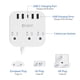 thumbnail image 2 of Adaptador Power Strip (ee Uu ) A Reino Unido Y Europa Con Usb C 4 Usb, 2 of 6