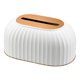 thumbnail image 4 of Titular De La Caja De Almacenamiento De Pa?uelos Organizador Dispensador De Lujo Ligero Para La Oficina Del Coche Blanco, 4 of 5