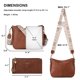 thumbnail image 4 of Bolso bandolera TANTOMI 29x10x23 cm de cuero PU vegano, 4 of 7