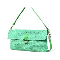 Cartera Bandolera Y Clutch Sharo Deleite Paja Natural