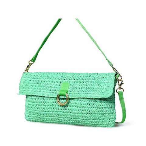 Cartera Bandolera Y Clutch Sharo Deleite Paja Natural