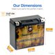 thumbnail image 2 of Batería Pirate Battery YTX20HL-BS 12V 19Ah 310 CCA, 2 of 7