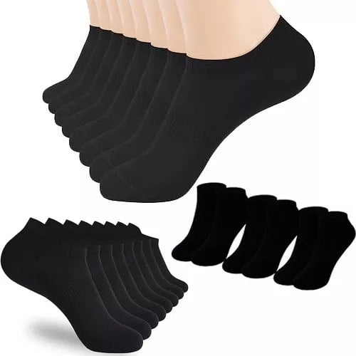 Genérica - Pack 12 Calcetines Tobillera Mujer Material De Bambu