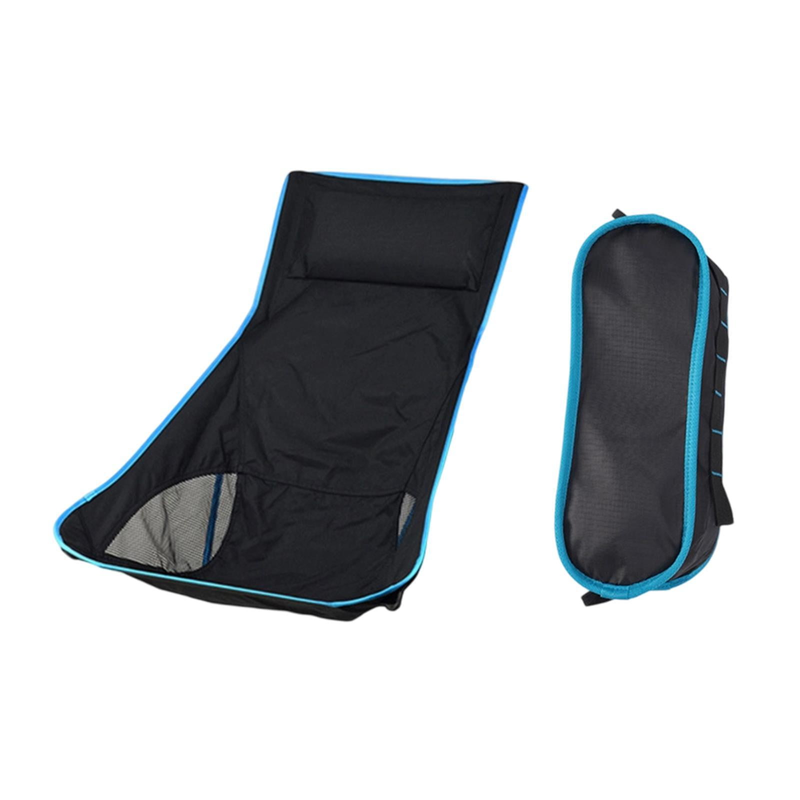 Magideal - Silla De Camping Plegable, De Repuesto Para Sillas De Playa Y Jardín, De Tela, Portátil, Transpirable, Con Respaldo Alto Para Camping, Jardín Y Pesca. Azul Claro