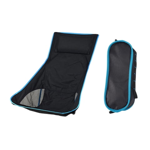 Magideal - Silla De Camping Plegable, De Repuesto Para Sillas De Playa Y Jardín, De Tela, Portátil, Transpirable, Con Respaldo Alto Para Camping, Jardín Y Pesca. Azul Claro