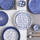 thumbnail image 3 of Platos de cena Selamica 25 cm, juego de 6, azul vintage, 3 of 7