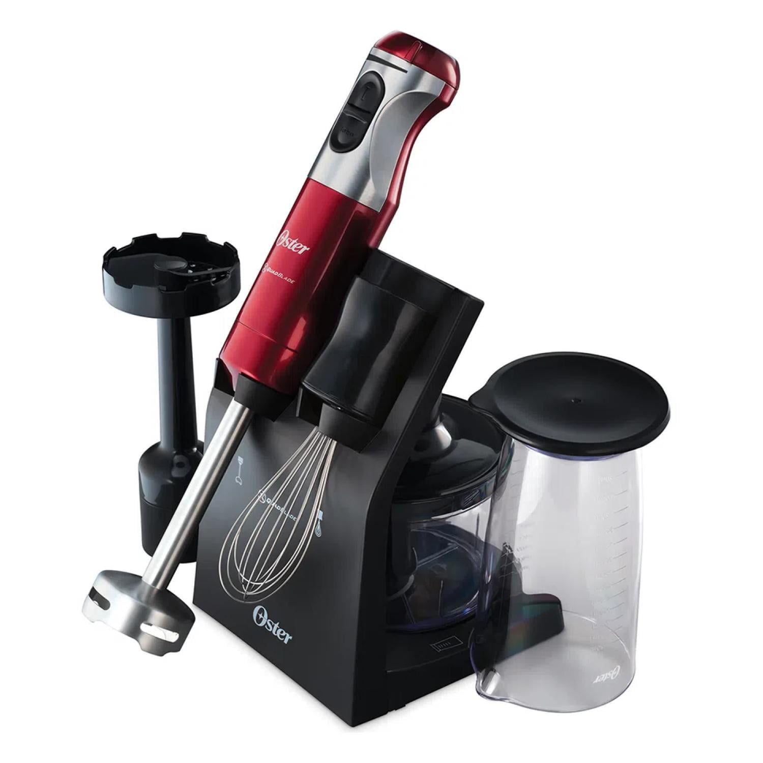 Oster - Minipimer Batidora De Inmersion 700ml Rojo Stick Mixer