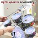 thumbnail image 3 of Batería Infantil XINSITE de 5 Piezas con Luces - Kit de Jazz, 3 of 9