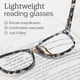 thumbnail image 3 of Gafas de lectura CCVOO con filtro UV 2.5 que bloquea la luz azul, 3 of 7
