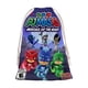 thumbnail image 1 of PJ Masks Bolsa de regalo con cierre de cinta navideño para decoración de Navidad,40cm×52 cm., 1 of 6