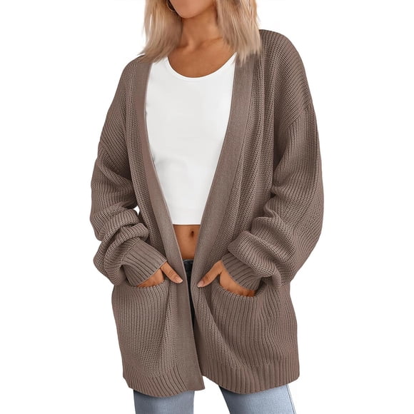 LILLUSORY Cardigan tejido oversized para mujer, colección otoño 2026