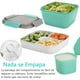 thumbnail image 3 of Caja Bento, Lonchera Bento Para Ensalada Con Recipiente Para Salsa De Aderezo, Bento Box Para Almuerzo De Tipo Con Tapa Hermética, Lonchera A Prueba De Fugas Para Niños Y Adultos (verde,1500ml), 3 of 5