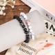 thumbnail image 4 of 2 pulseras de pareja, pulsera de cuentas naturales a juego con corona de rey y reina, pulsera magnética para parejas, joyería para su relación con él y ella, novio, novia, San Valentín, Navidad, anive, 4 of 6