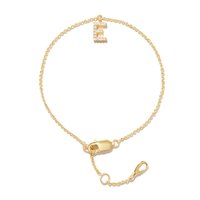 Pulsera Heshpaws S925 Sterling Silver Inicial A-Z Plata