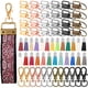 thumbnail image 1 of Conjunto de hardware de 72 piezas que incluye 24 pulseras con llavero, llavero de cuero colorido y ganchos giratorios para suministros, 6 colores, multicolor, grande, 1 of 3