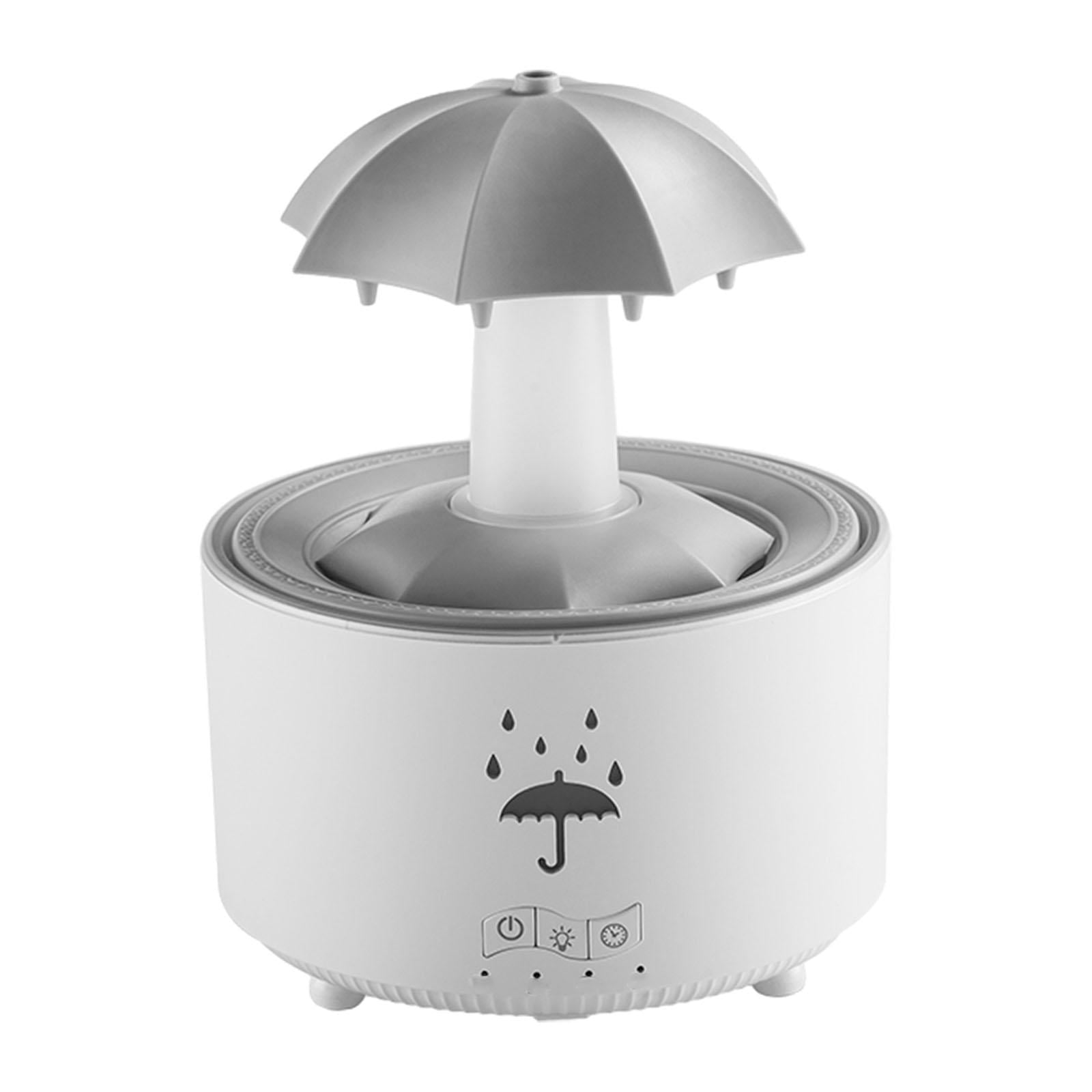Bothyi - Humidificador Con Forma De Paraguas Giratorio, Humidificador De Aroma Para Estudio, Oficina, Hogar, Color Blanco