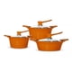 thumbnail image 1 of Juego Olla Bateria Cocina 6 Piezas Aluminio Fundido Naranja, 1 of 2