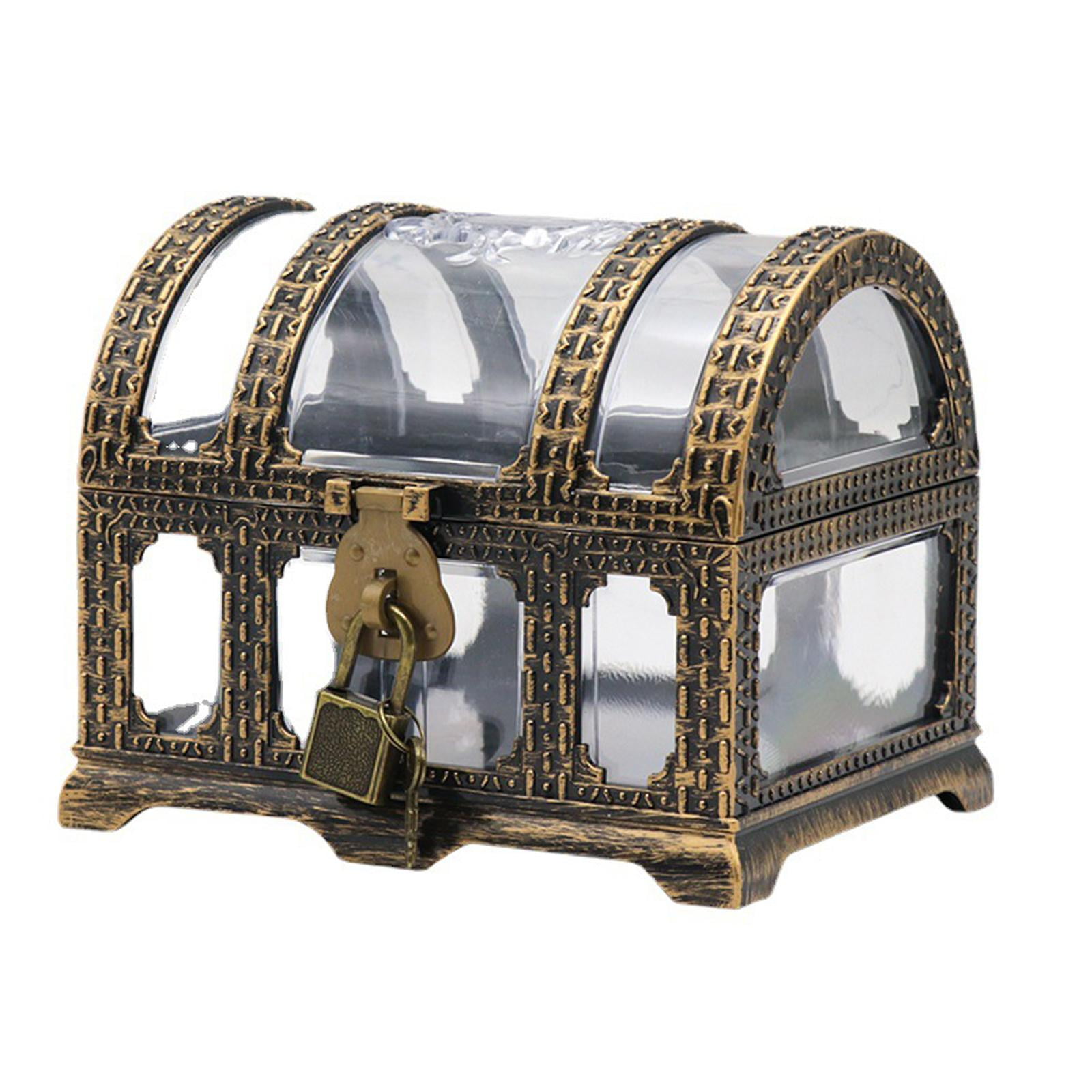 Bothyi - Cofre Del Tesoro Pirata De Estilo Retro Con Candado Y Llave Para Classroom Rewards C