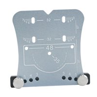 Ioensy - Abridor De Orificios Para Bisagra De 35 Mm, Placa De Posicionamiento De Perforación De Bisagra Flexible Para Carpintería, Color Plateado