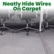 thumbnail image 2 of Cubierta para cables ECOHomes gris 3 m para alfombras de 10 cm, 2 of 9