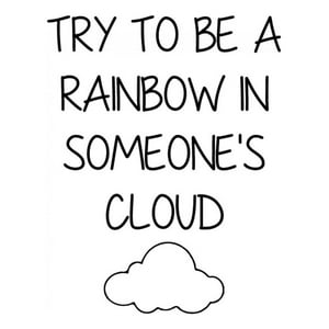 Rienda Libre Graphics - Decomural Be A Rainbow Inspirational Ws-34321