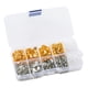 thumbnail image 4 of Kit De Pendientes De Botón Agujas De Aguja De Fondo Plano Para Regalos De Cumplea?os De Bricolaje Chica Blanco K Oro Mezclado, 4 of 5