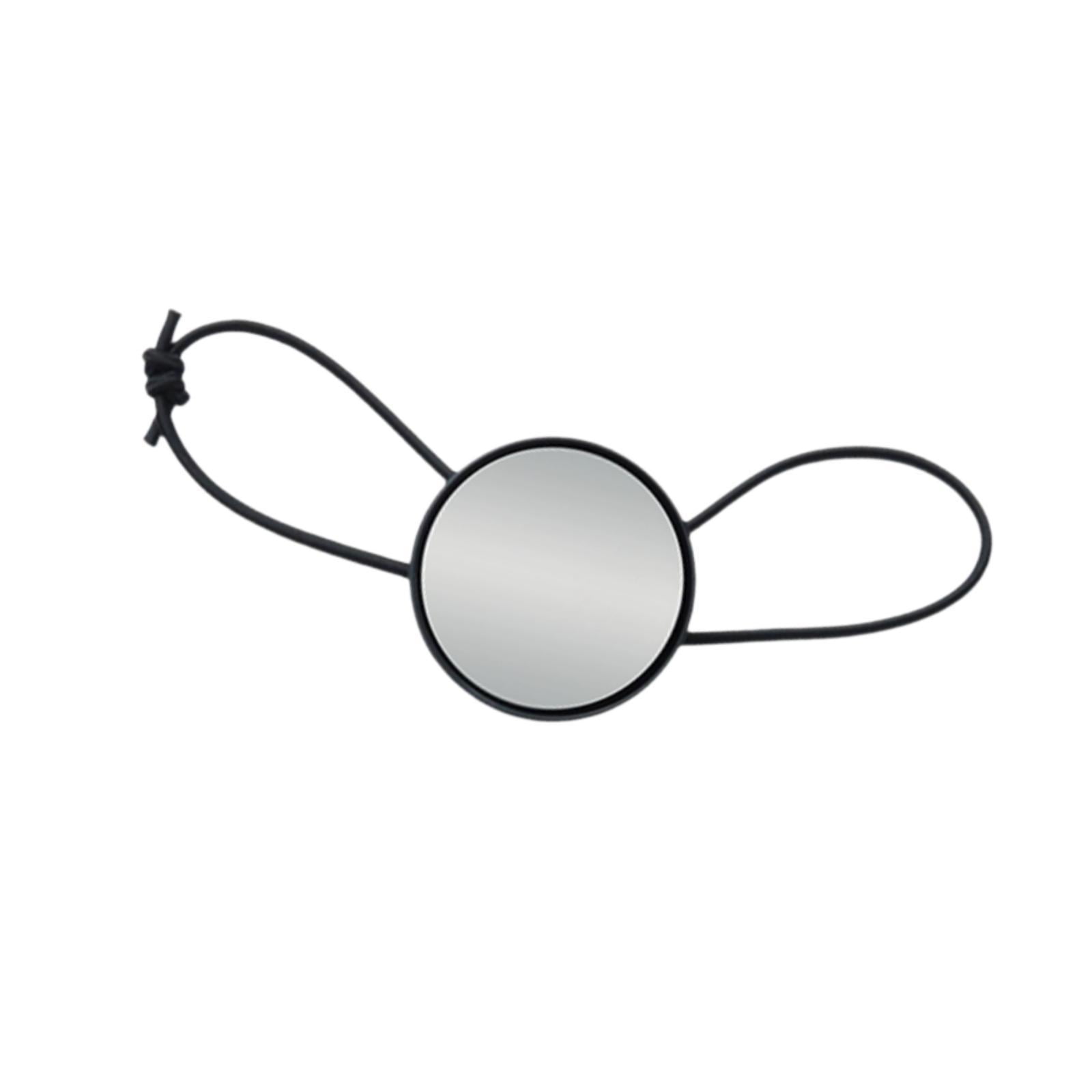 Magideal - Espejo De Mano De Buceo Portátil De Cristal Redondo, Espejo De Observación De Buceo, Equipo Subacuático Para Snorkel, Deriva Y Deportes Al Aire Libre. Negro