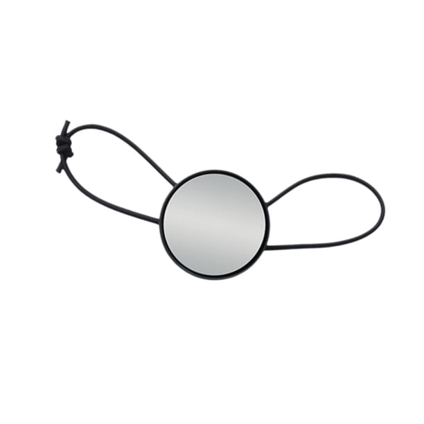 Espejo de mano de buceo portátil de cristal redondo, espejo de observación de buceo, equipo subacuático para snorkel, deriva y deportes al aire libre. Negro