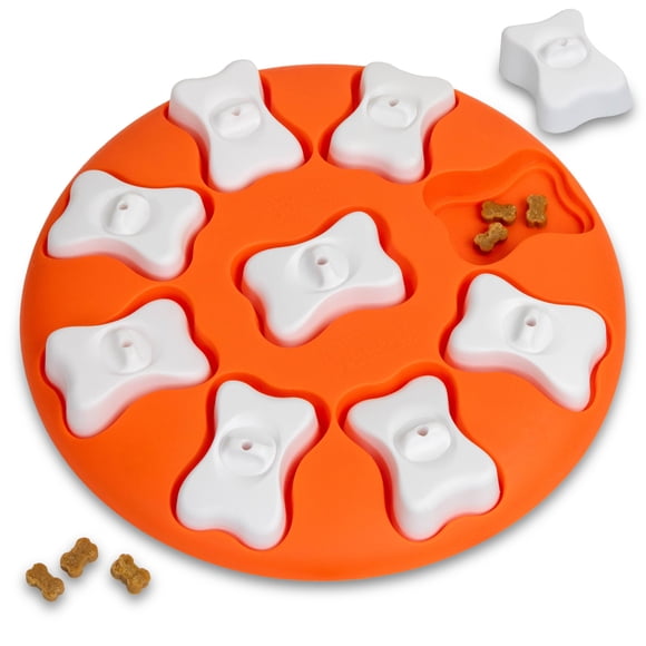 Juguete para enriquecer el rompecabezas Dog Smart Treat Outward Hound, naranja