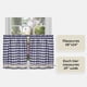 thumbnail image 4 of Juego de cortinas para ventana ACHIM Buffalo Check Tier, azul marino y marfil, 4 of 6
