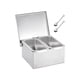 thumbnail image 5 of Caja de condimentos de acero inoxidable con múltiples compartimentos, tarro de especias extraíble, tarros de especias para bar, hogar, restaurante, co 2 rejillas, 5 of 5