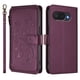 thumbnail image 2 of Funda Cartera Mariposa para [Google Pixel 10a] con Soporte y Cremallera Violeta, 2 of 6