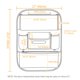thumbnail image 5 of Organizadores de asientos de coche Viaviat, protector impermeable para asiento trasero, 5 of 8