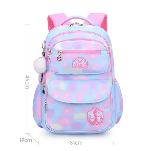 MINISO Girl Children Backpack School Bag Back Pack Pink for Kid Child Teenage Schoolbag Primary Kawaii Cute Waterproof Little