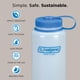 thumbnail image 2 of Botella de agua Nalgene HDPE de boca ancha, 1.42 L, transparente, 2 of 6