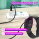 thumbnail image 3 of Cargador de reloj AGVEE USB-C en forma de L de 1 m para relojes Garmin, pack de 2, 3 of 3