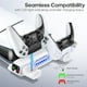 thumbnail image 4 of Soporte de refrigeración horizontal de repuesto para PlayStation Slim Disc & Digital Only, cargador doble para mando PS5 con ventilador de refrigeración de 3 niveles, para consola 2023 PS5 Slim-Blanco, 4 of 7